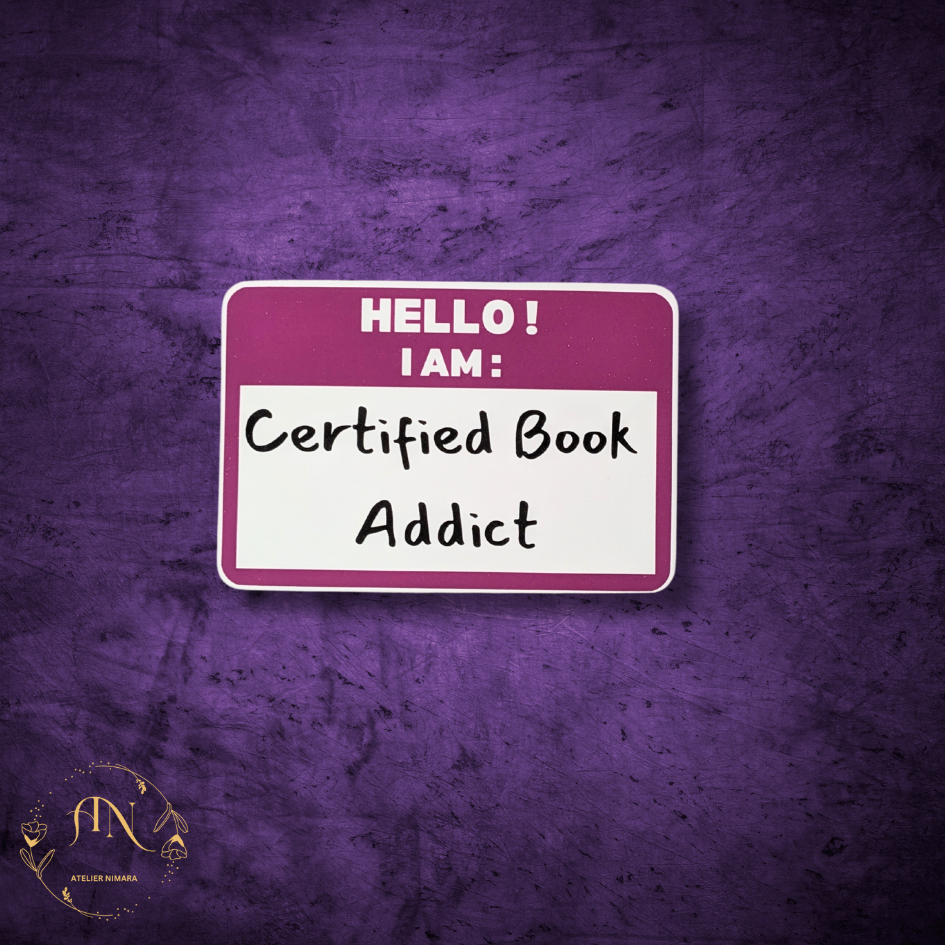Certified Book Addict Sticker