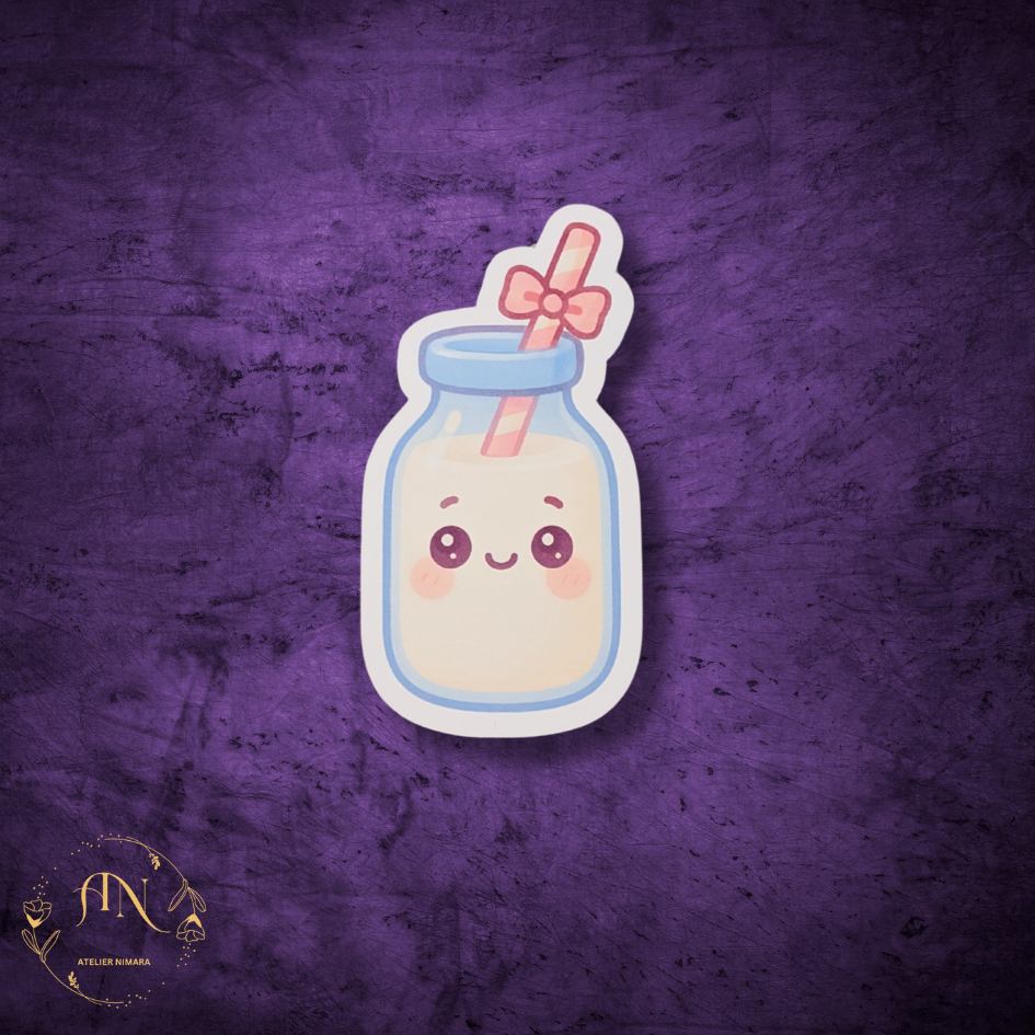 Milk Bottle Sticker