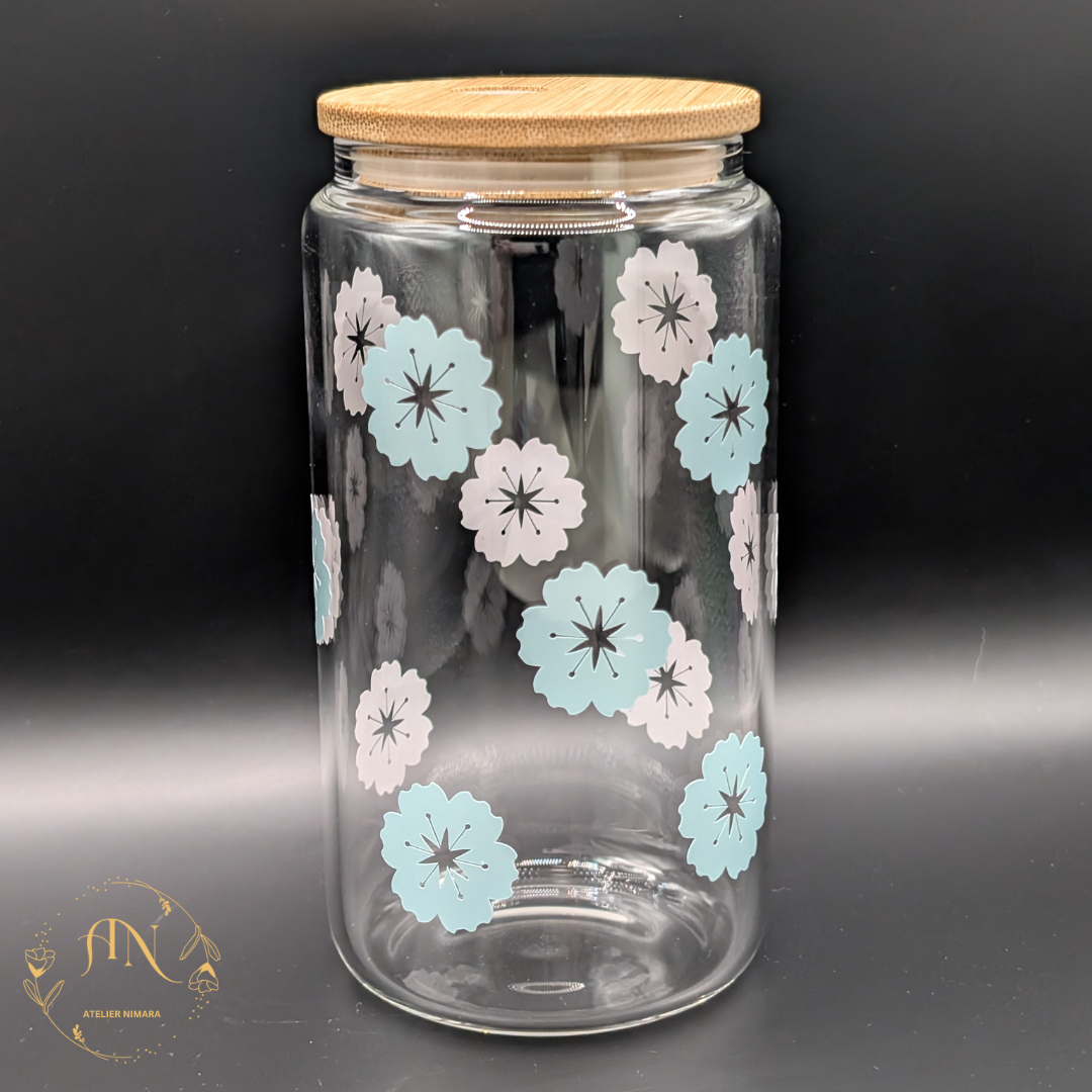 Azure Petals Tumbler