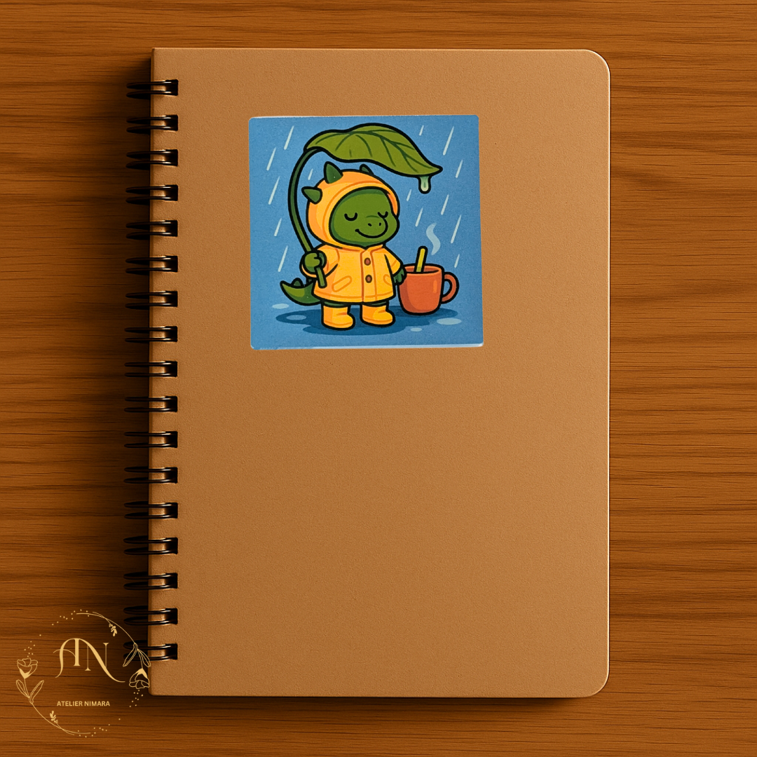 Leafy Cozy Lizard Sticker