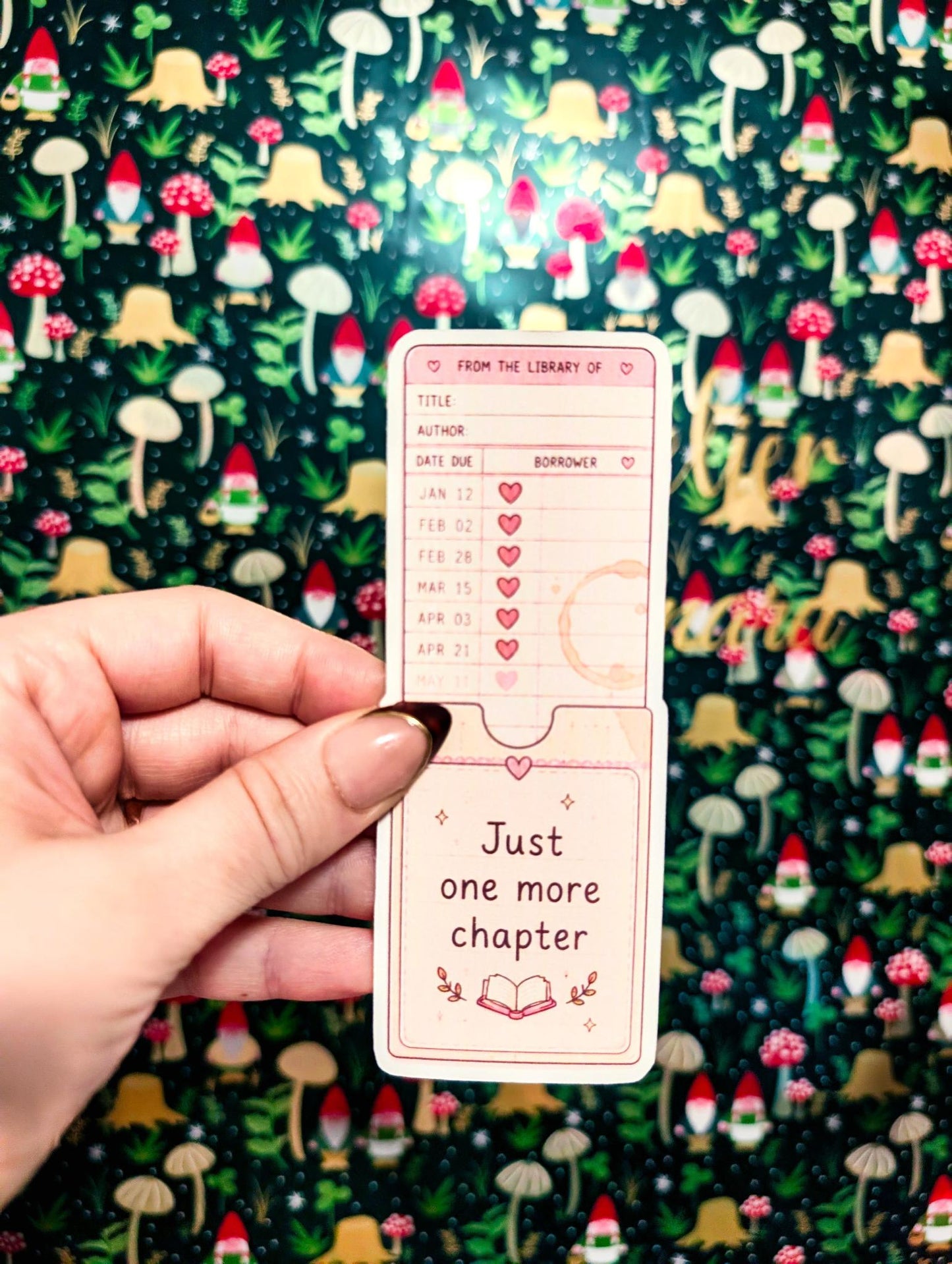Library Card Bookmark