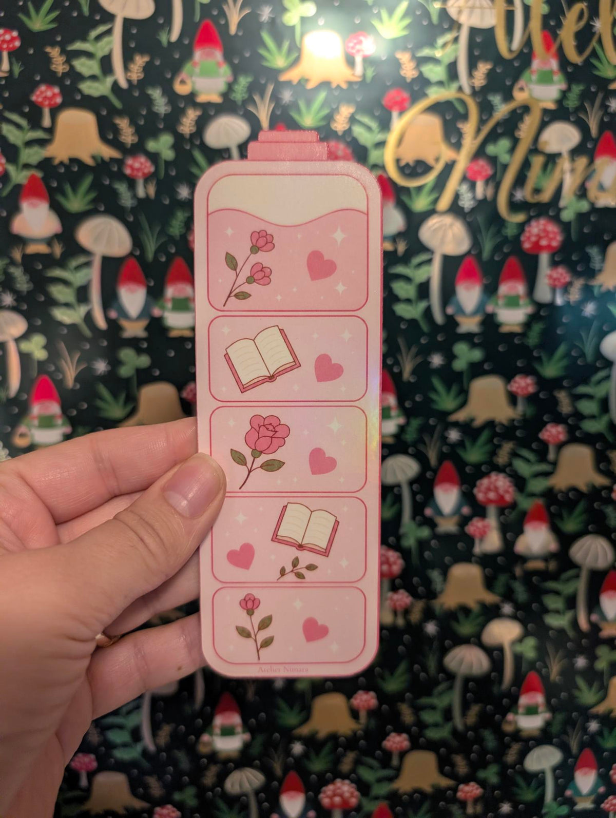 Reading Battery β Holographic Bookmark