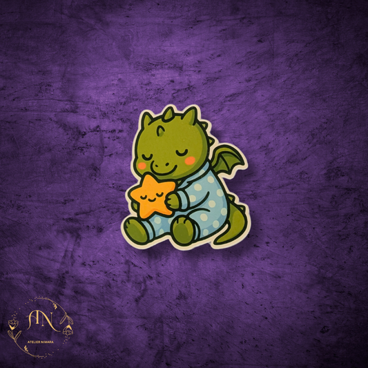 Bedtime Dragon Sticker