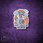 Optimisti-Skull Sticker