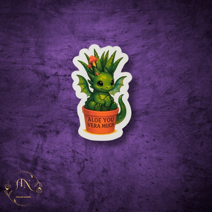 Aloe You Vera Much Sticker