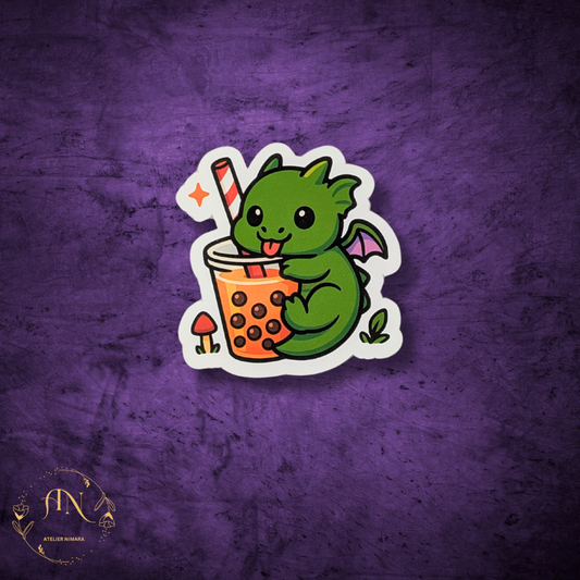 Dribble – Baby Boba Dragon Sticker