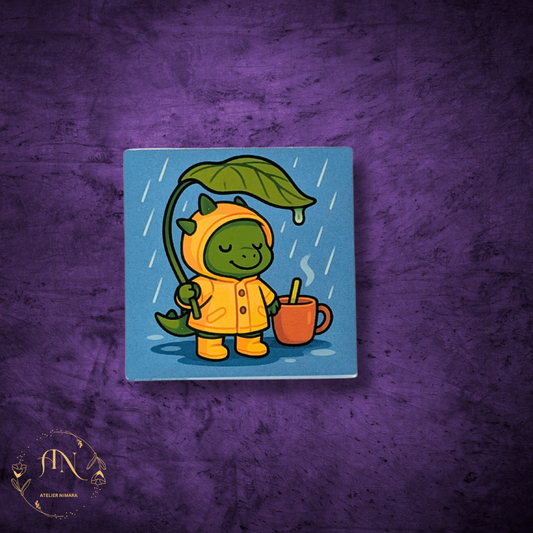 Leafy Cozy Lizard Sticker