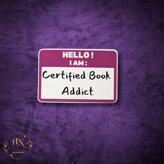 Certified Book Addict Sticker