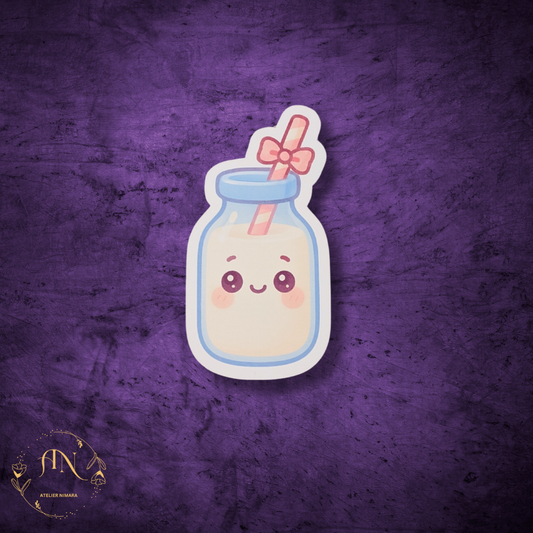 Milk Bottle Sticker