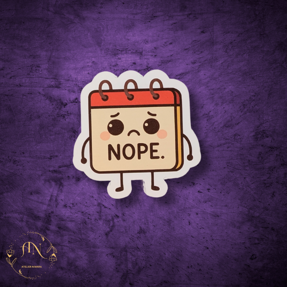 Nope Day Sticker