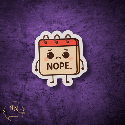 Nope Day Sticker