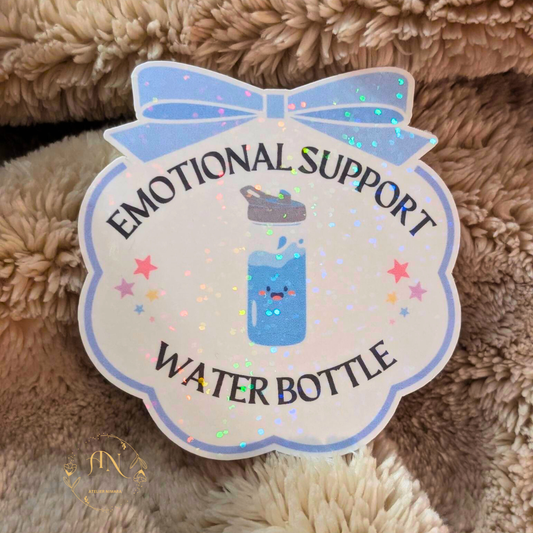 Emotional Support Sparkle Bottle Sticker