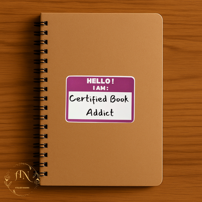 Certified Book Addict Sticker