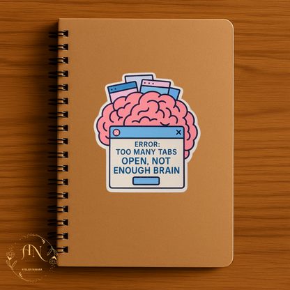 Brain.exe Crashed Sticker