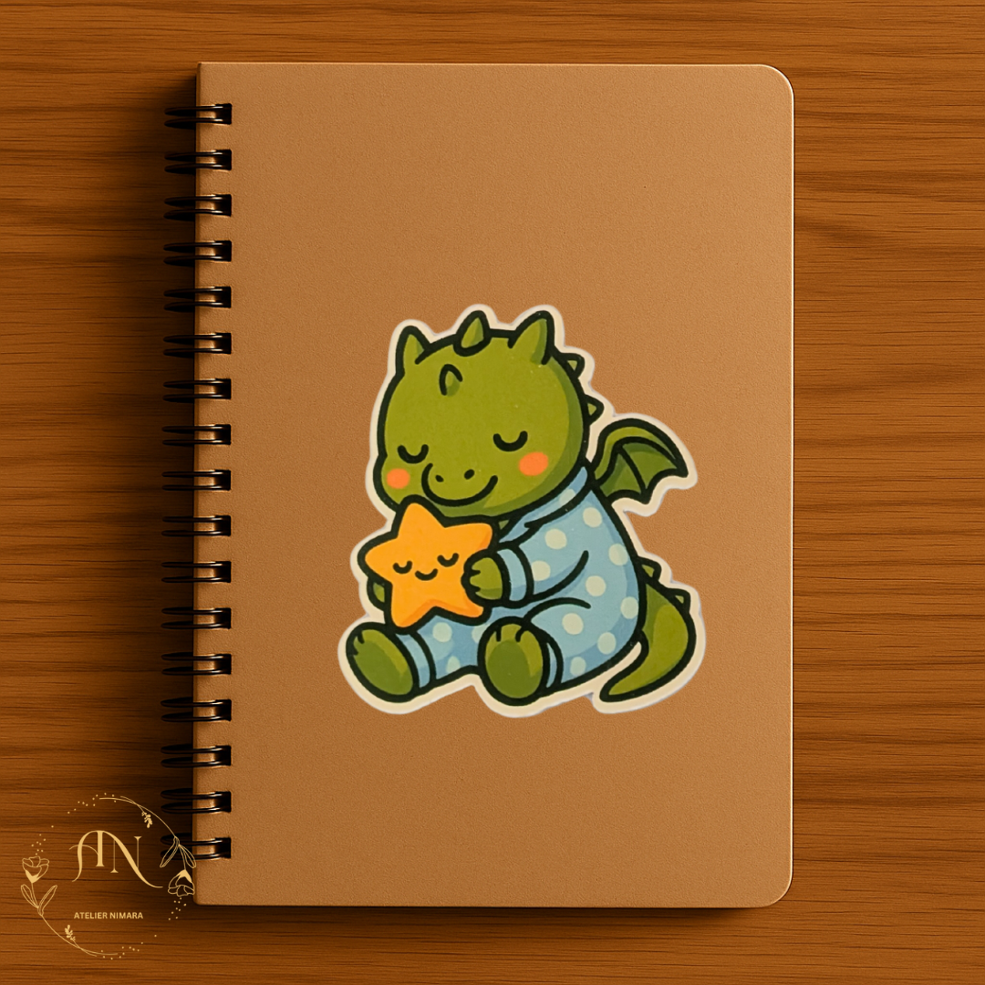 Bedtime Dragon Sticker