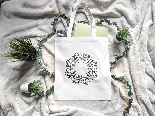Heartleaf Wreath Tote Bag