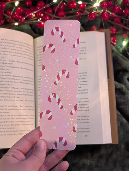 Peppermint Dreams - Holiday Holographic Bookmark – Seasonal Edition