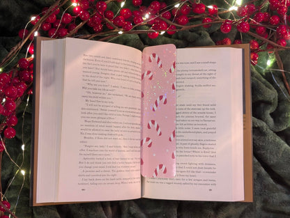 Peppermint Dreams - Holiday Holographic Bookmark – Seasonal Edition