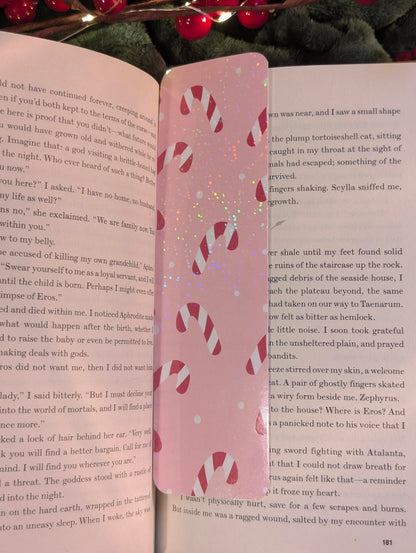 Peppermint Dreams - Holiday Holographic Bookmark – Seasonal Edition