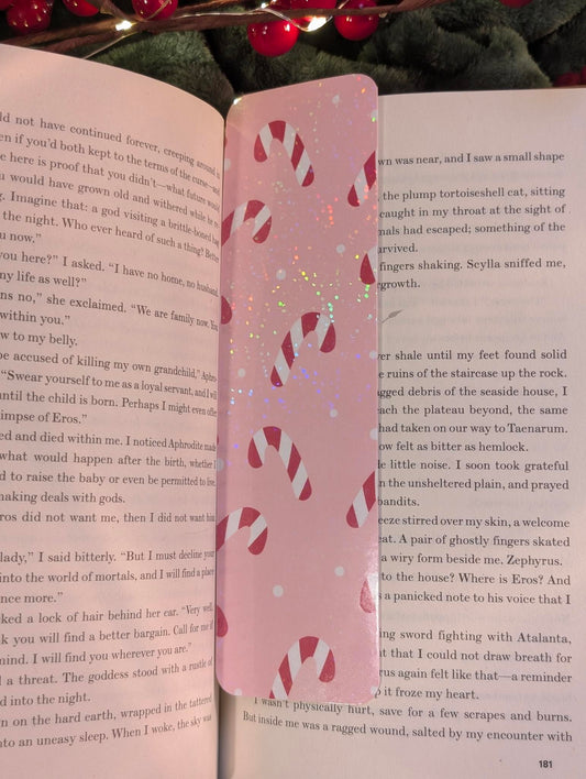 Peppermint Dreams - Holiday Holographic Bookmark – Seasonal Edition