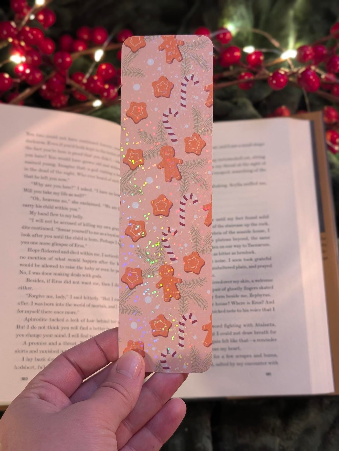 Gingerbread - Holiday Holographic Bookmark – Seasonal Edition