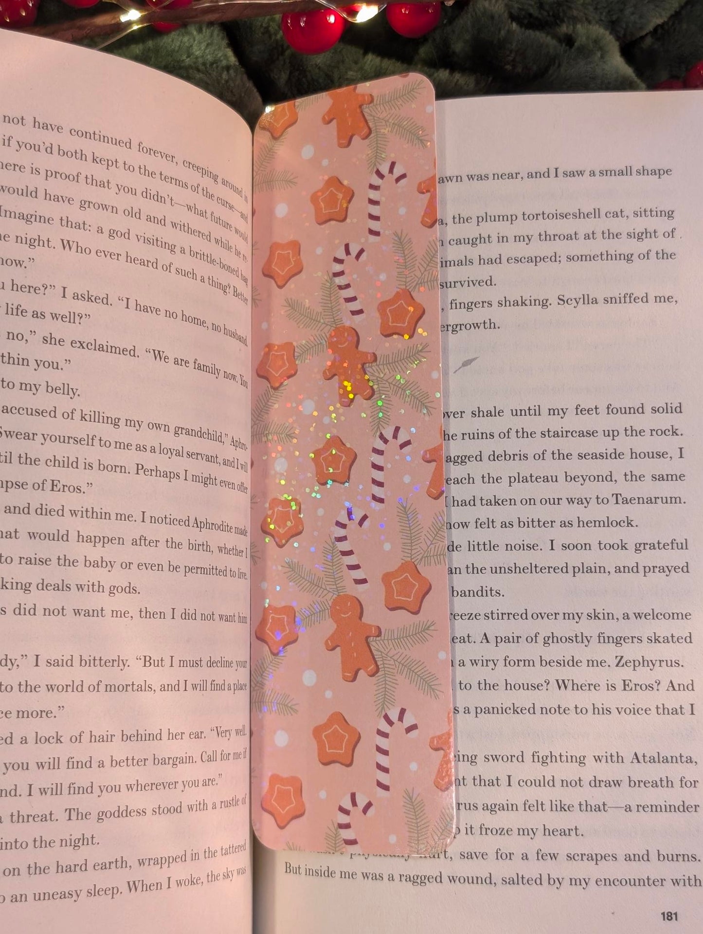 Gingerbread - Holiday Holographic Bookmark – Seasonal Edition