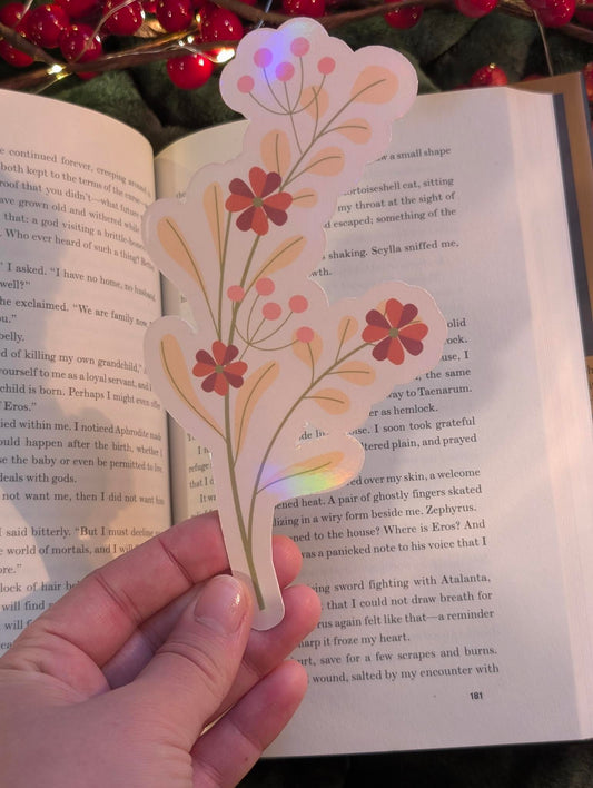 Wildflower Whisper – Holographic Bookmark - Art Edition