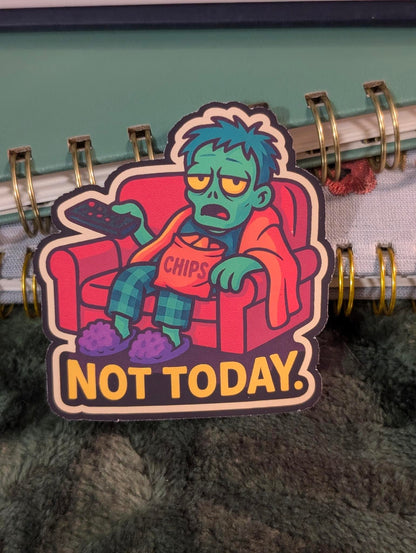 Zombie on Strike Sticker