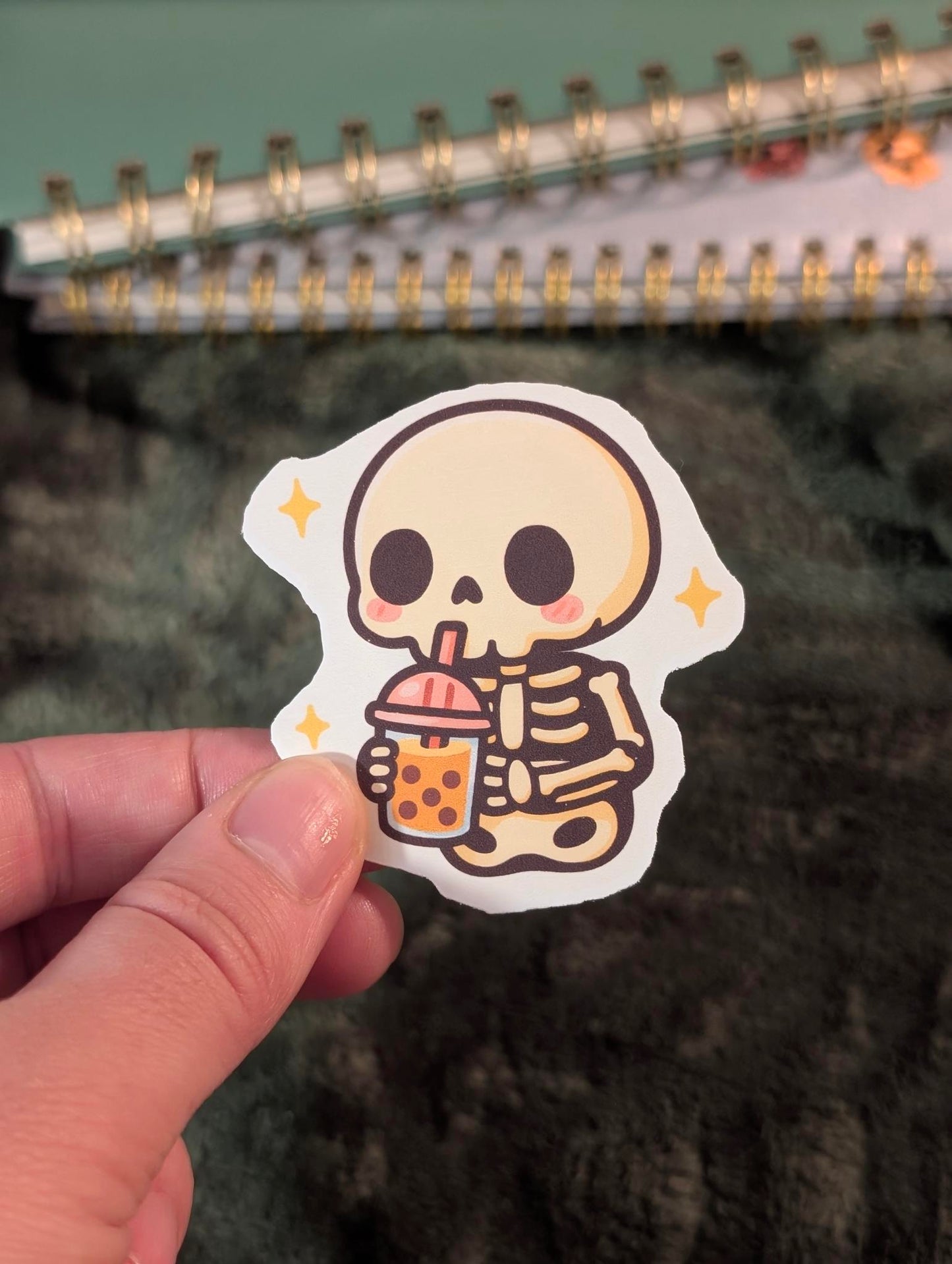 Bone-Boba Buddy Sticker