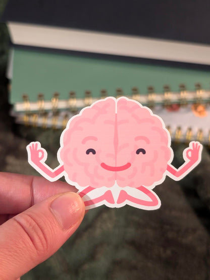 Zen Brain Buddy Sticker