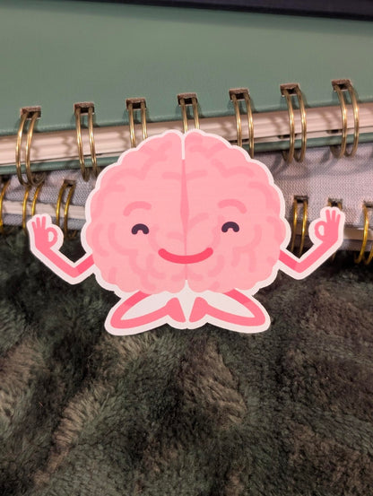 Zen Brain Buddy Sticker